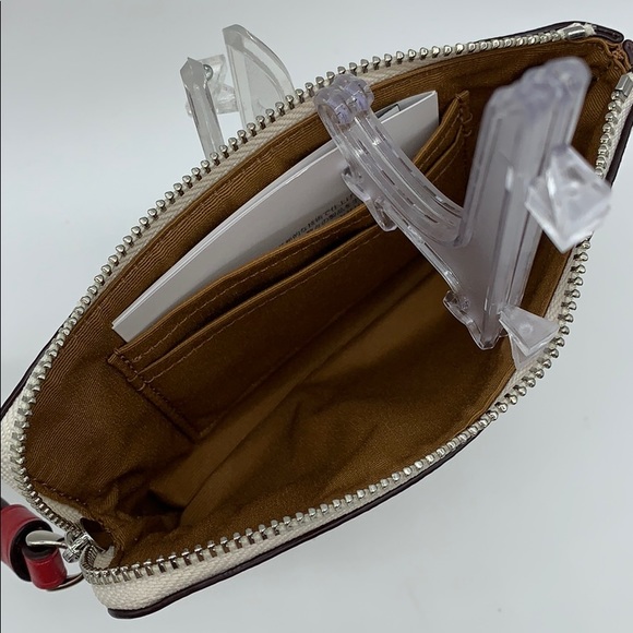 COACH Corner Zip Wristlet With Ladybug Print - Picture 6 of 16